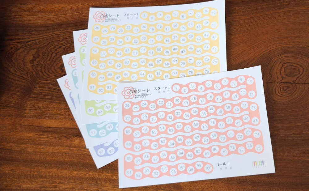 志木市のピアノ教室 Petit cadeauの合格シート